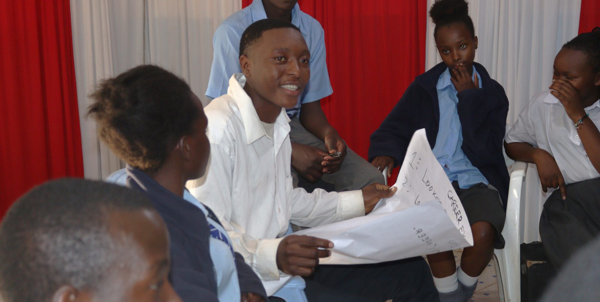 Form four students from Michelle Winners