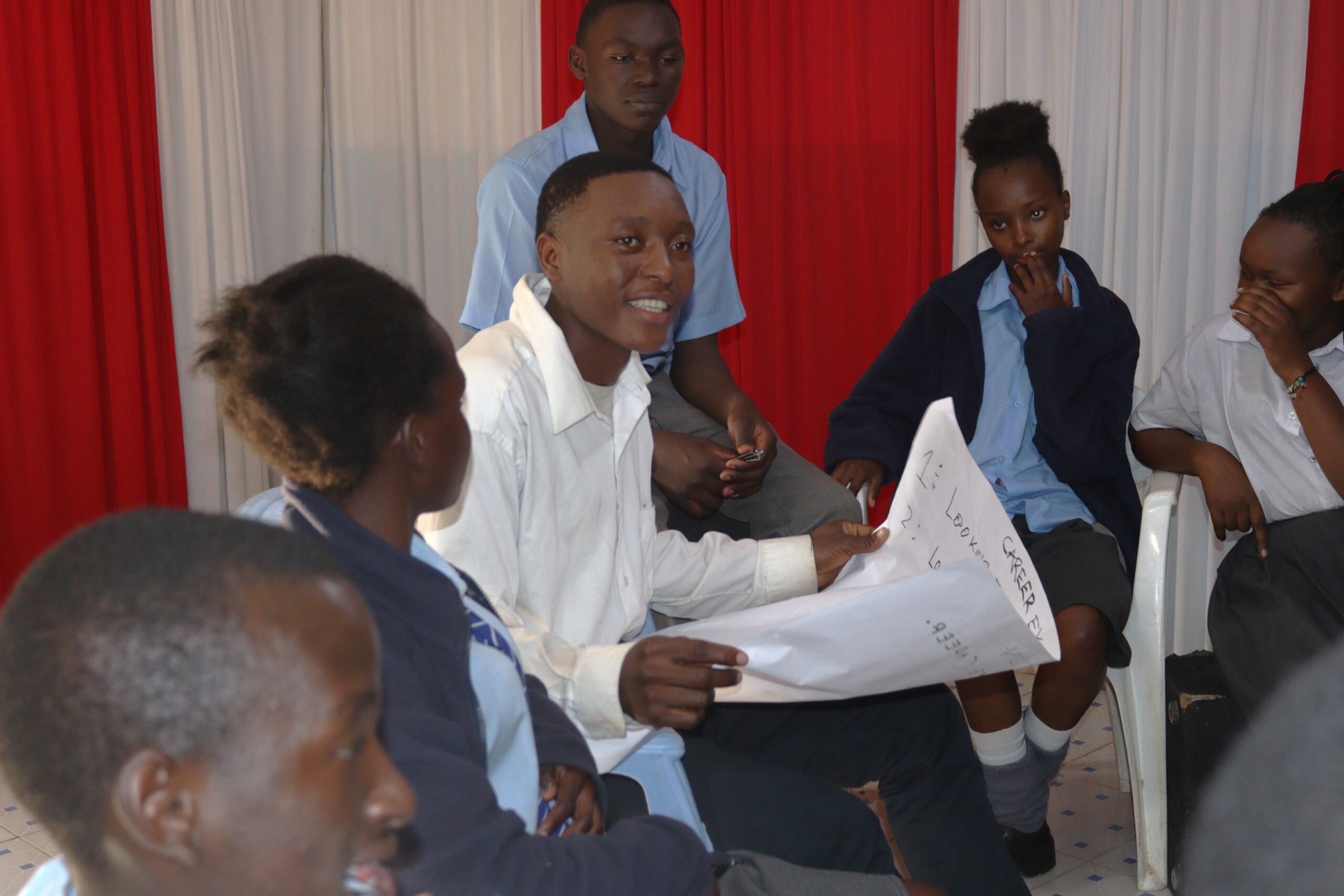 Form four students from Michelle Winners